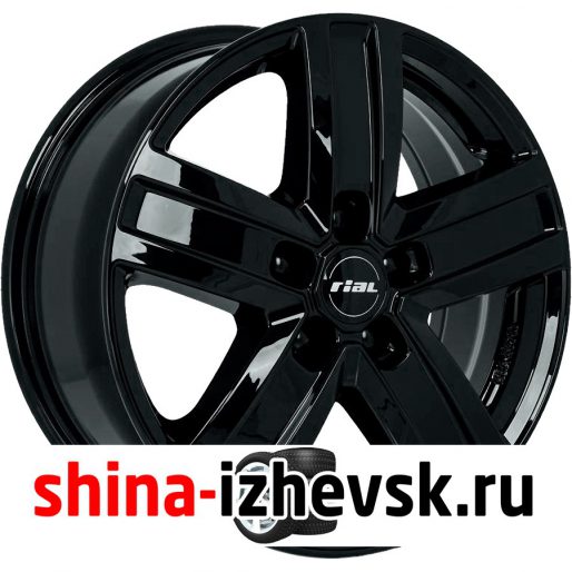 Колесный диск Rial Transporter 5 7xR17 5×114.3 ET45 DIA66.1 чёрный глянцевый в Ижевске